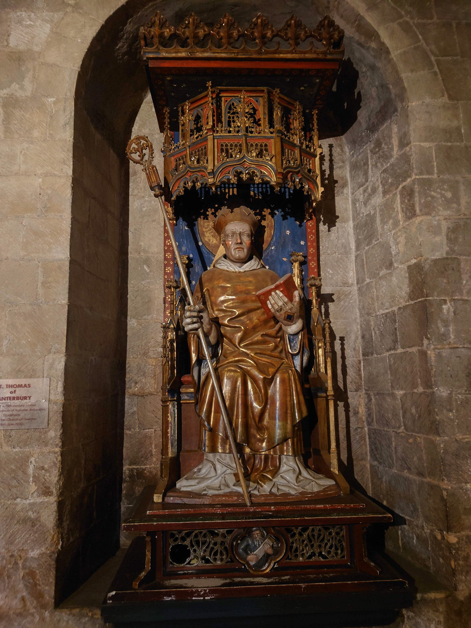 Ärkebiskop Thomas Becket, en ful skulptur